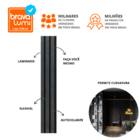 Painel Ripado Eva Laminado Autocolante 10cm Urban Black | Val